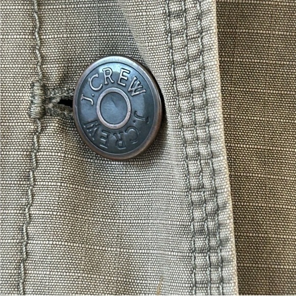 J Crew Military Style Summer Spring Fall Heritage Chino Belted Jacket - Picture 8 of 10